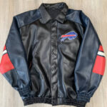 Maker of Jacket Black Leather Jackets Vintage NFL G III Buffalo Bills