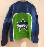 Blue Green Supreme Leather Jacket