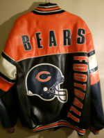 Chicago Bears Football NFL Leather Jacket