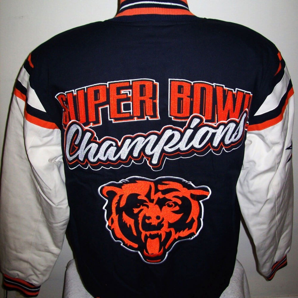 Maker of Jacket NFL Chicago Bears Super Bowl XX Champions