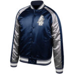 Chicago Cubs Color Blocked Satin Raglan Jacket