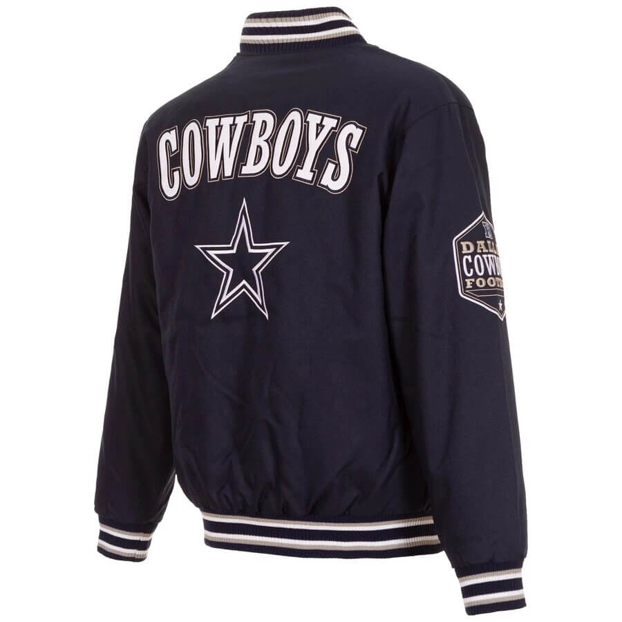 Dallas Cowboys 3 Hit JH Design Full Snap Jacket - Maker of Jacket