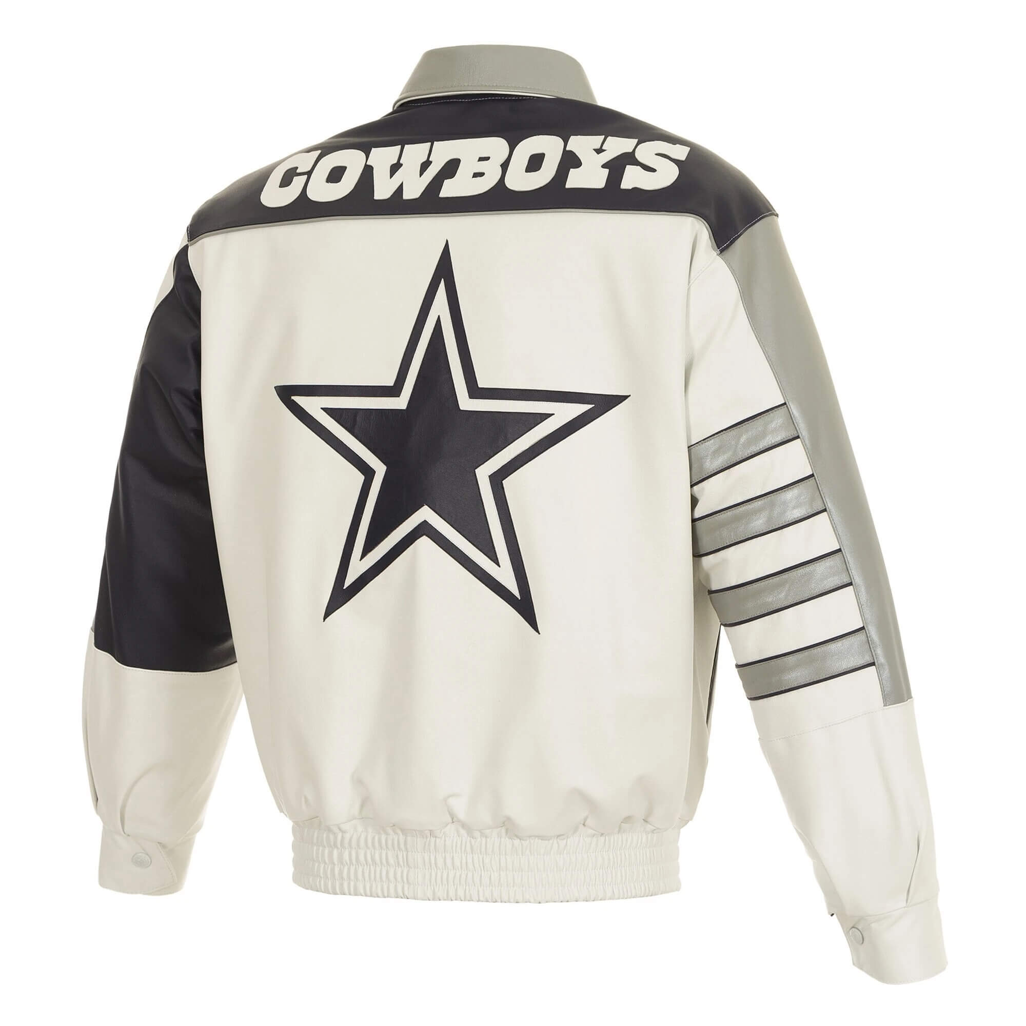 Starter Dallas Cowboys Snap-Front Bomber Jacket M / Cowboys Navy Mens Outerwear