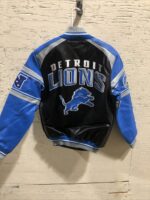 Detroit Lions Black Football NFL Leather Jacket