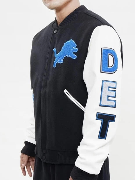 Detroit Girls Rock® — (Pre Order) Black & White Letterman Jacket