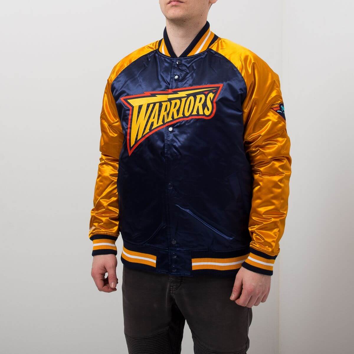 Golden State Warriors Embroidered Wool Jacket - Royal Large