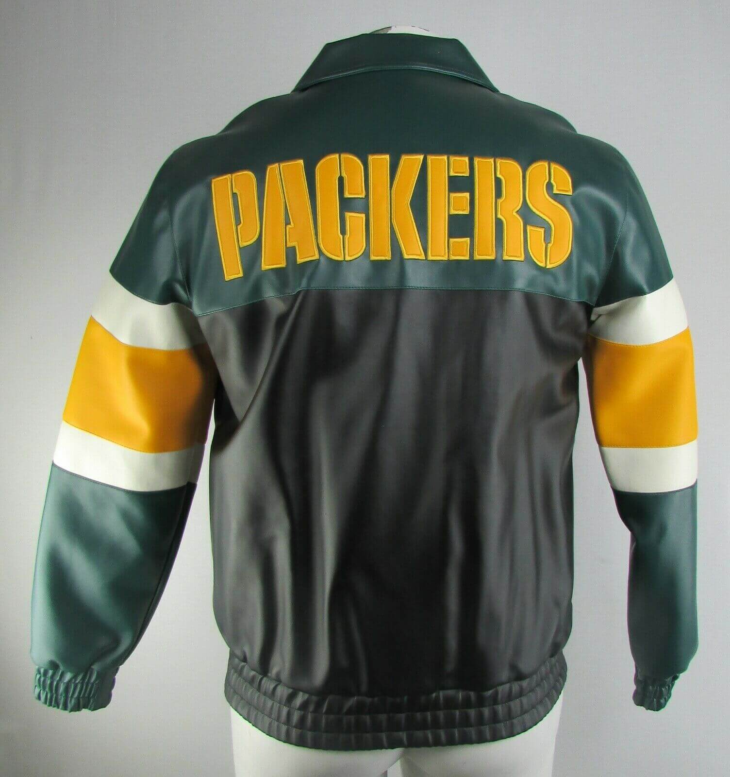 Maker of Jacket NFL Green Bay Packers Wool Leather