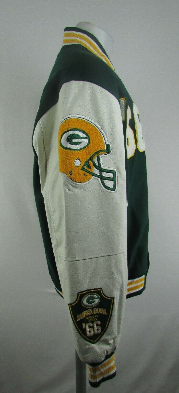 Green Bay Packers Super Bowl XLV Champions Men's Leather & Wool