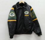 Green Bay Packers NFL Black Leather Jacket
