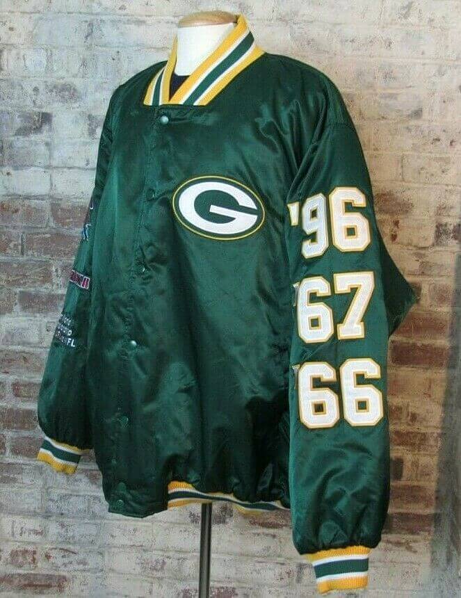 Green Super Bowl XXXI Green Bay Packers Jacket - Jackets Masters