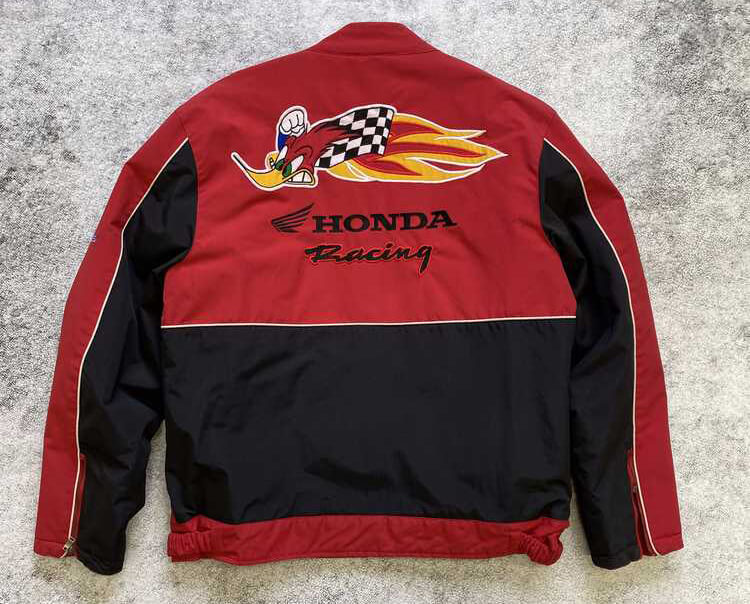 Honda Motorcycle Red Racing Textile Jacket - Maker of Jacket