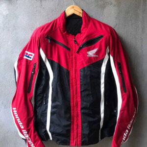 Honda Red And Black Motorcycle Textile Jacket