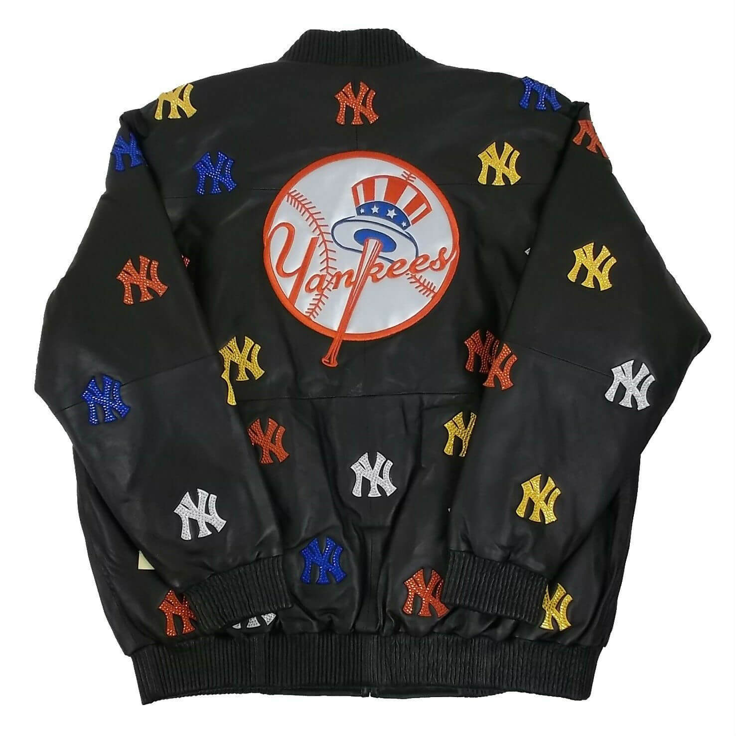 Maker of Jacket Fashion Jackets New York Yankees Block Yellow Black Leather