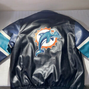 1980s Vintage Miami Dolphins Leather Jacket – MIA Vintage