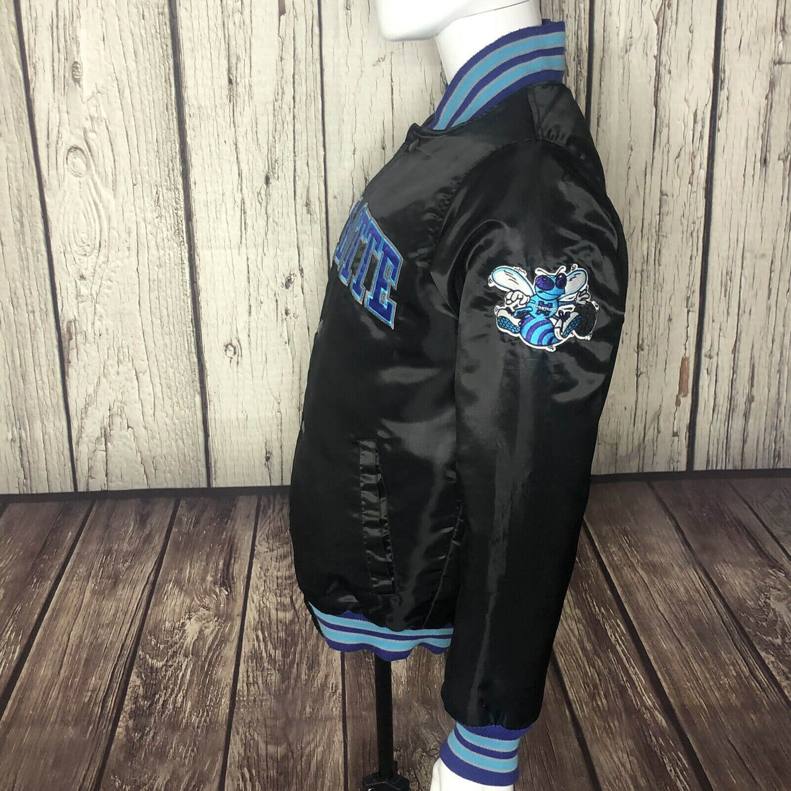 TAMPA DEVIL RAYS RETRO CLASSIC RIB SATIN JACKET (UNIVERSITY BLUE