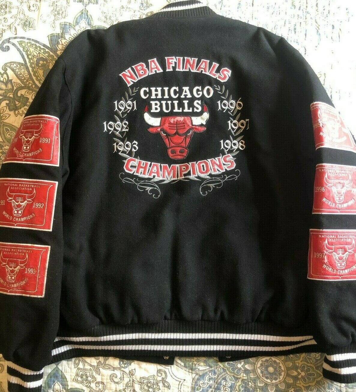 1997 Chicago Bulls 'high Five' Vintage Single Stitch 