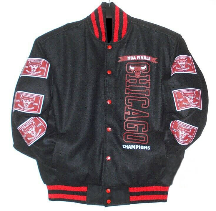 Chicago bulls wool online jacket