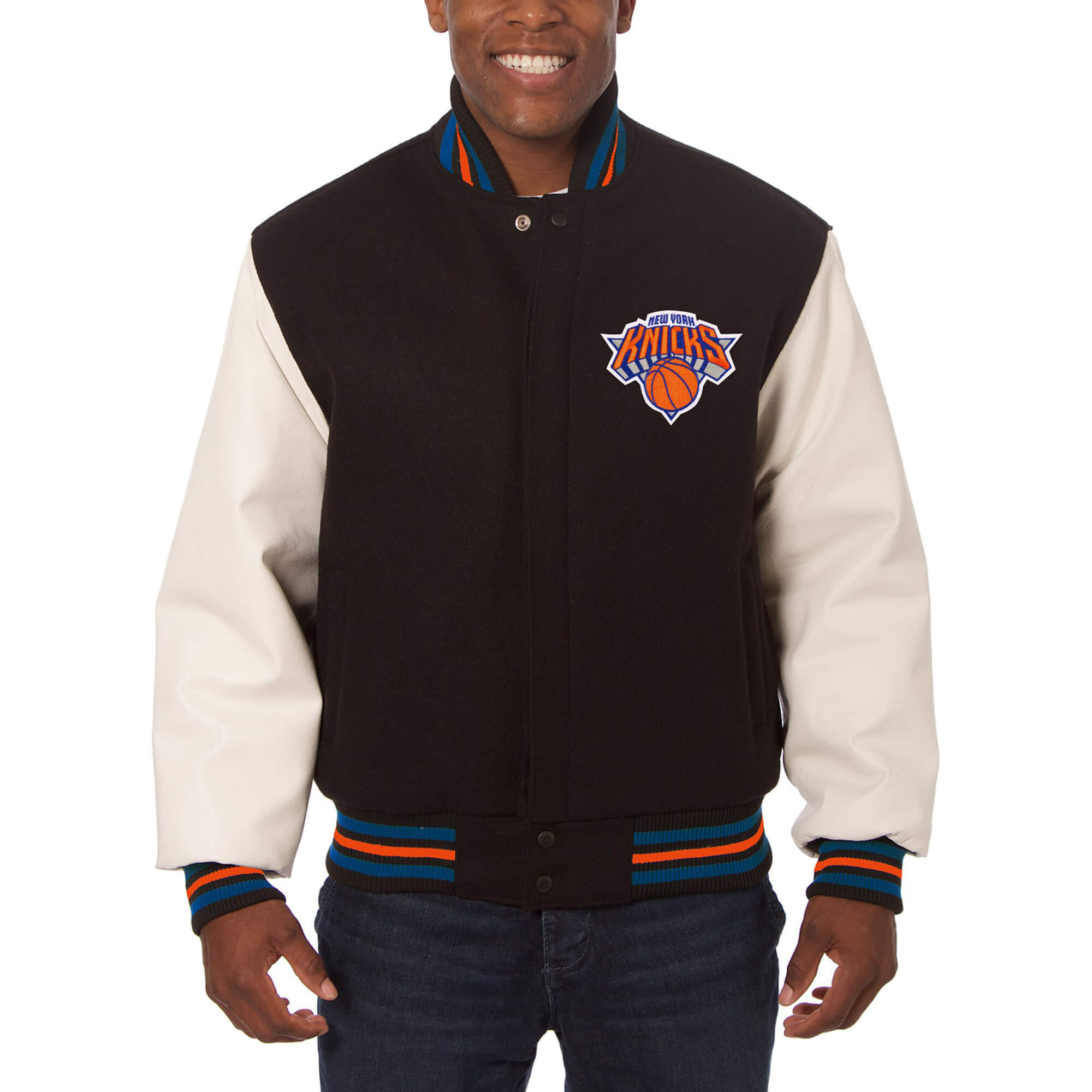 New York Knicks Leather bomber Jacket