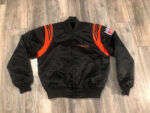 NFL Cincinnati Bengals Men FULL ZIP TRICOT TRACK JACKET, BLK/ORANGE, XLT