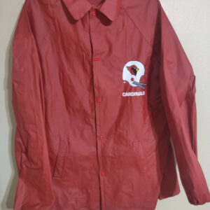 NFL Football Arizona Cardinals Red Leather Jacket