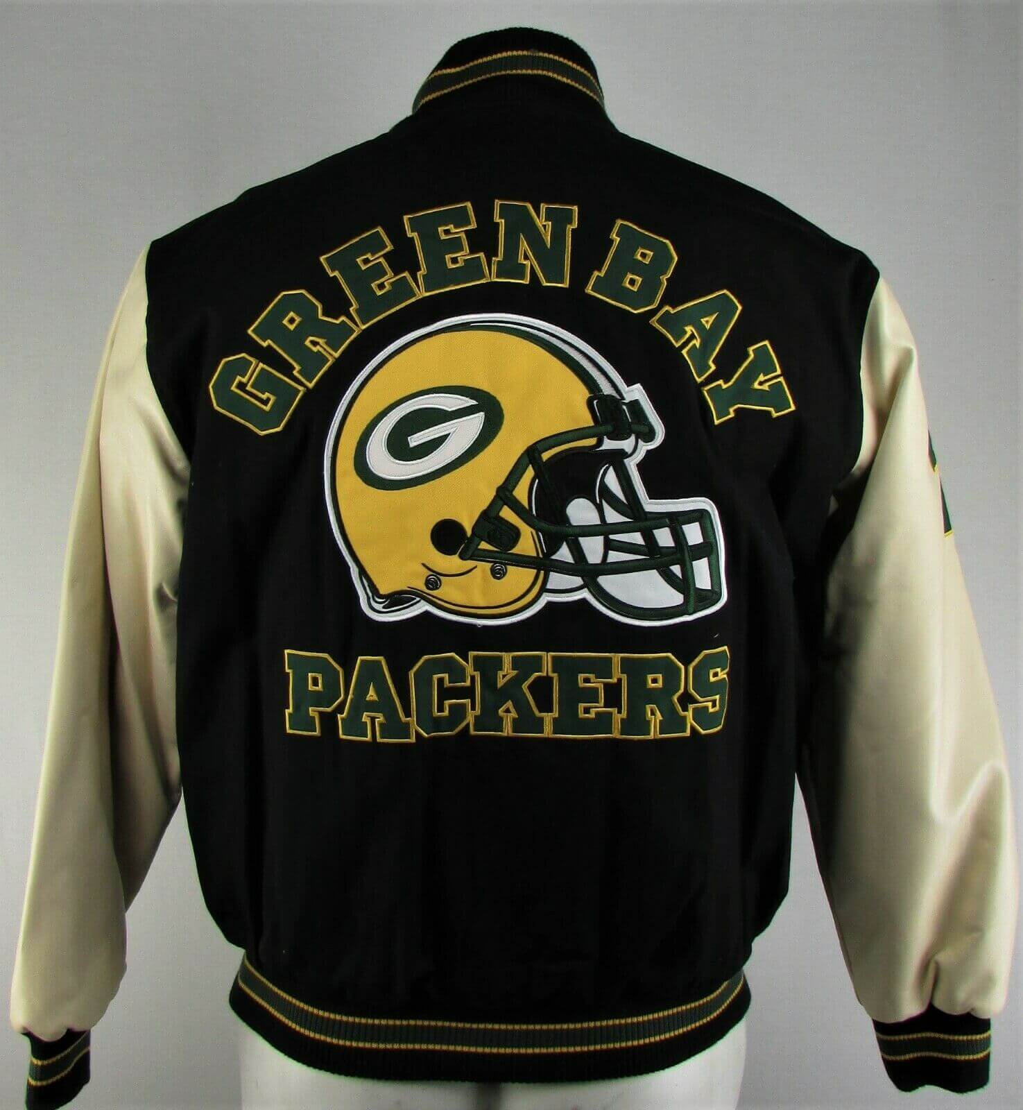 Maker of Jacket NFL Green Bay Packers Wool Leather