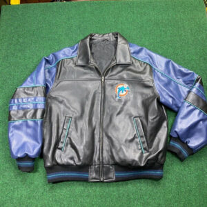 1980s Vintage Miami Dolphins Leather Jacket – MIA Vintage