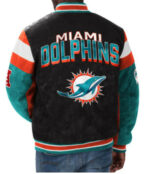 NFL Miami Dolphins Microsuede Bomber Jacket 