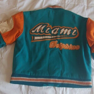 Miami Dolphins NFL Logo Vintage Leather Jacket For Men And Women -  Freedomdesign