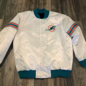 Miami Dolphins Leather Jacket Black Brow For Men And Women - Banantees