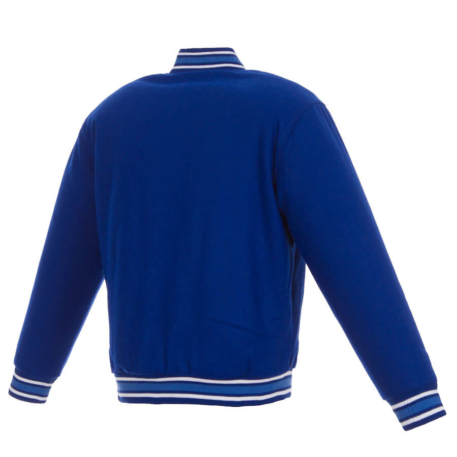 Buffalo Bills Embroidered Royal Blue Varsity Wool Jacket