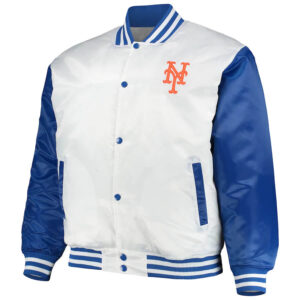 Maker of Jacket Fashion Jackets New York Mets Navy Orange Varsity