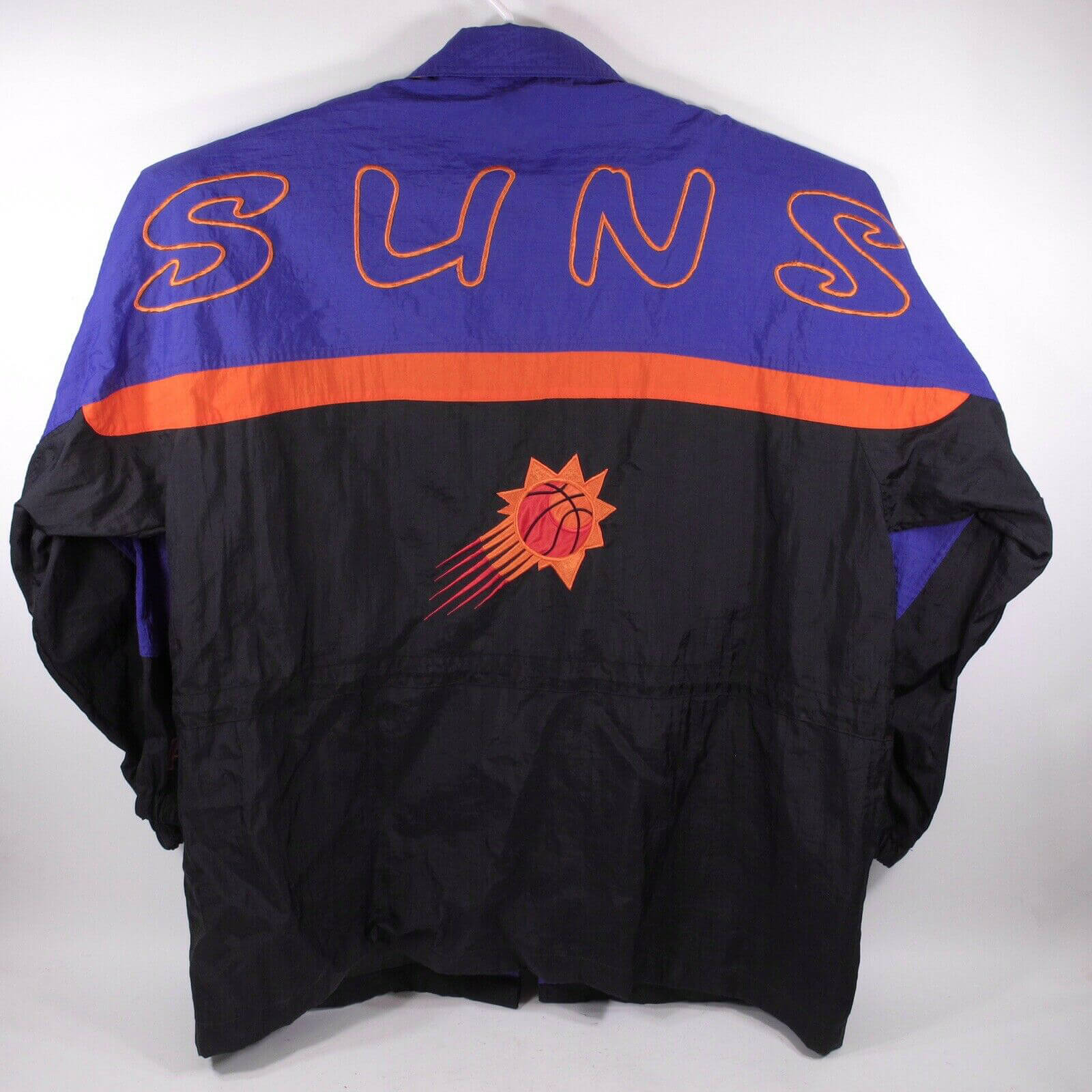 Maker of Jacket Sports Leagues Jackets NBA Teams Phoenix Suns Throwback White Satin