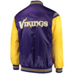 Purple NFL Jeff Hamilton Minnesota Vikings Satin Jacket
