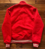 Red Supreme Wtaps Wool Varsity Jacket