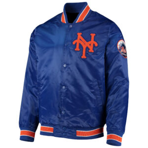 Maker of Jacket Sports Leagues Jackets MLB New York Mets Dominic Smith Satin