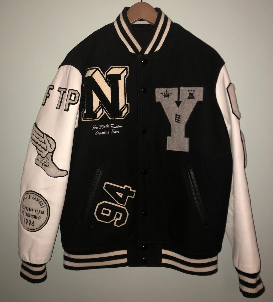 All City Varsity Jacket in Navy | Jackets and Outerwear S