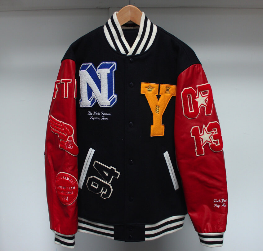 Men's Varsity Supreme Team S Letterman Jacket  High quality leather jacket,  Letterman jacket, Jackets