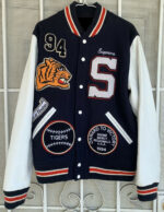 Supreme Tiger Leather Varsity Jacket