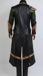 Tom Hiddleston Loki Black Leather Coat