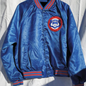 80s Vintage Chicago Cubs Leather Baseball Jacket - Maker of Jacket