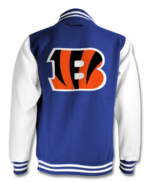 Vintage Blue NFL Cincinnati Bengals Cotton Jacket