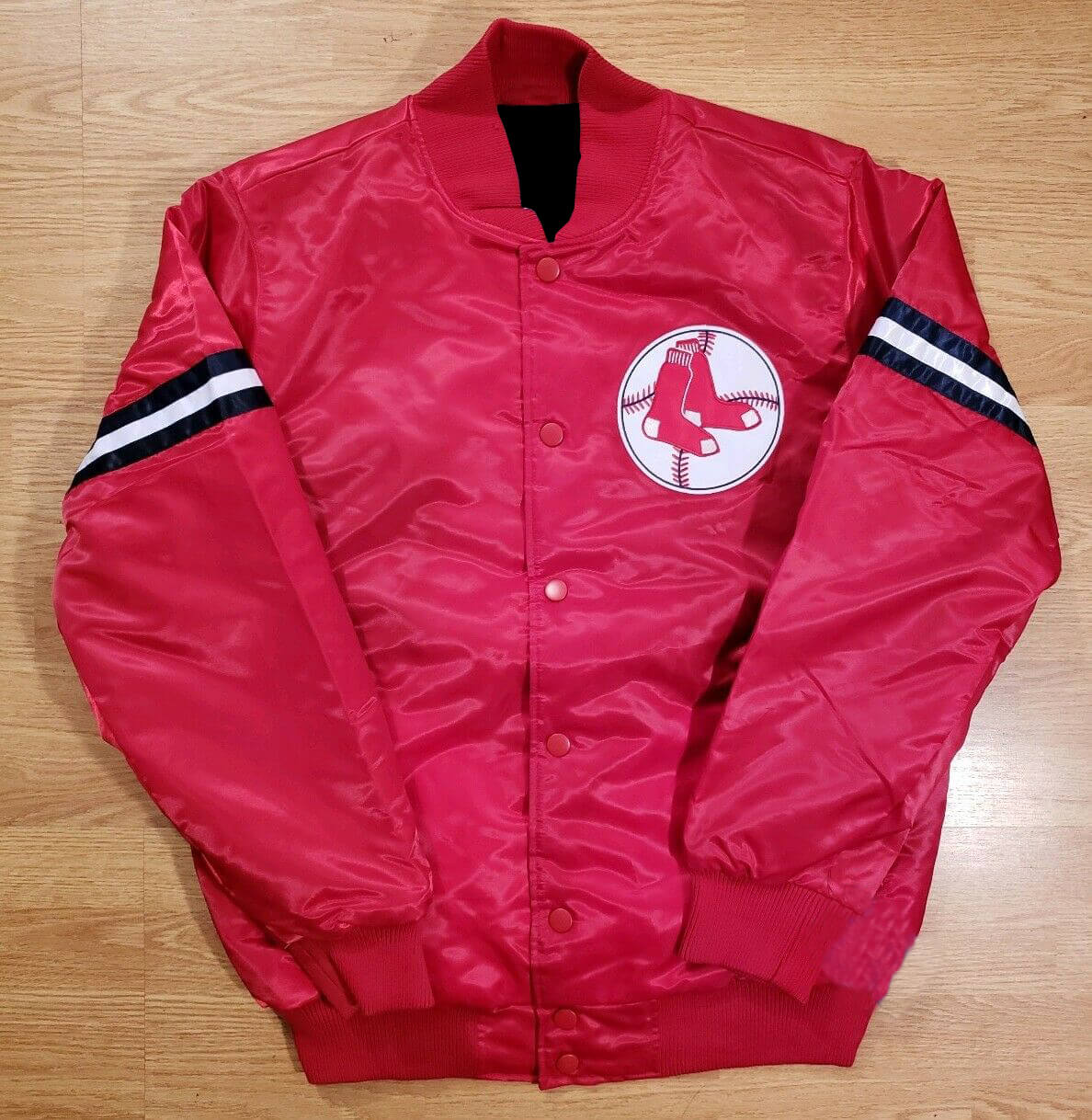 Maker of Jacket Bomber Jackets Red Vintage MLB Boston Sox