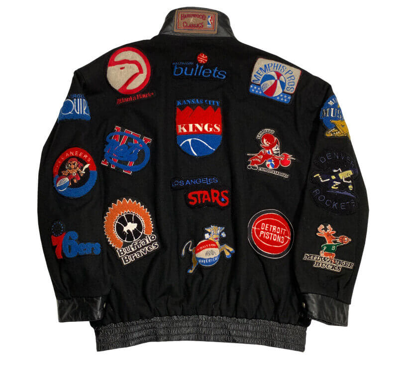 Vintage Jeff Hamilton NBA Team Patches Wool Jacket - Maker of Jacket