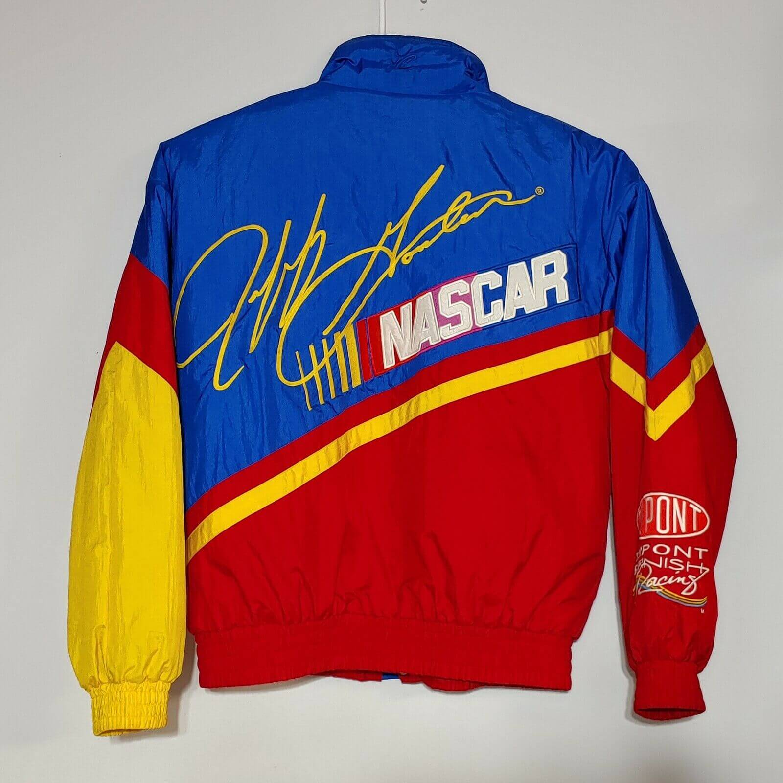 Vintage NASCAR 24 Jeff Gordon DuPont Racing Jacket - Maker of Jacket