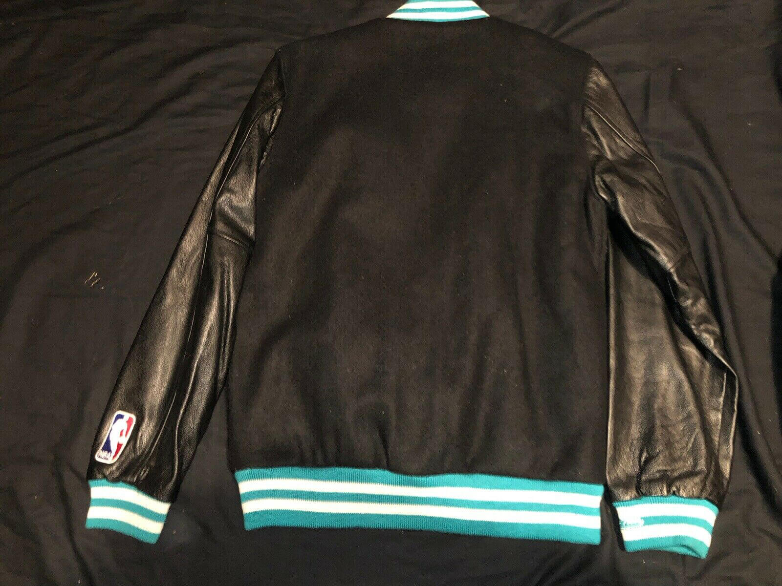 Maker of Jacket NBA Teams Jackets Charlotte Hornets Vintage 90s Leather Wool