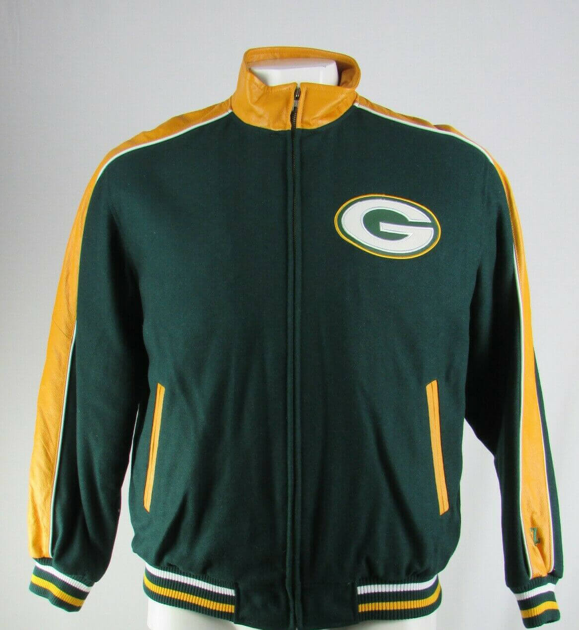 Maker of Jacket NFL Green Bay Packers Wool Leather