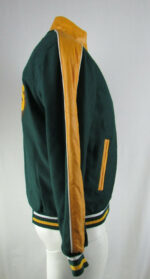 Vintage NFL Green Bay Packers Wool Leather Jacket