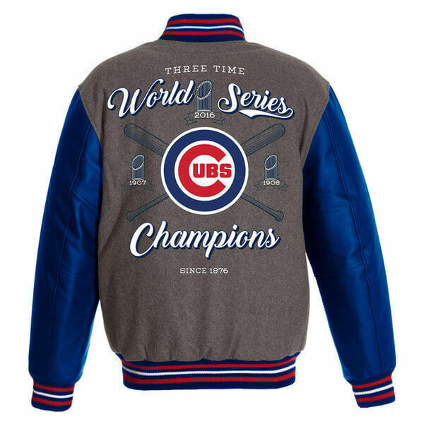 Maker of Jacket MLB Chicago Cubs World Series Champion Varsity