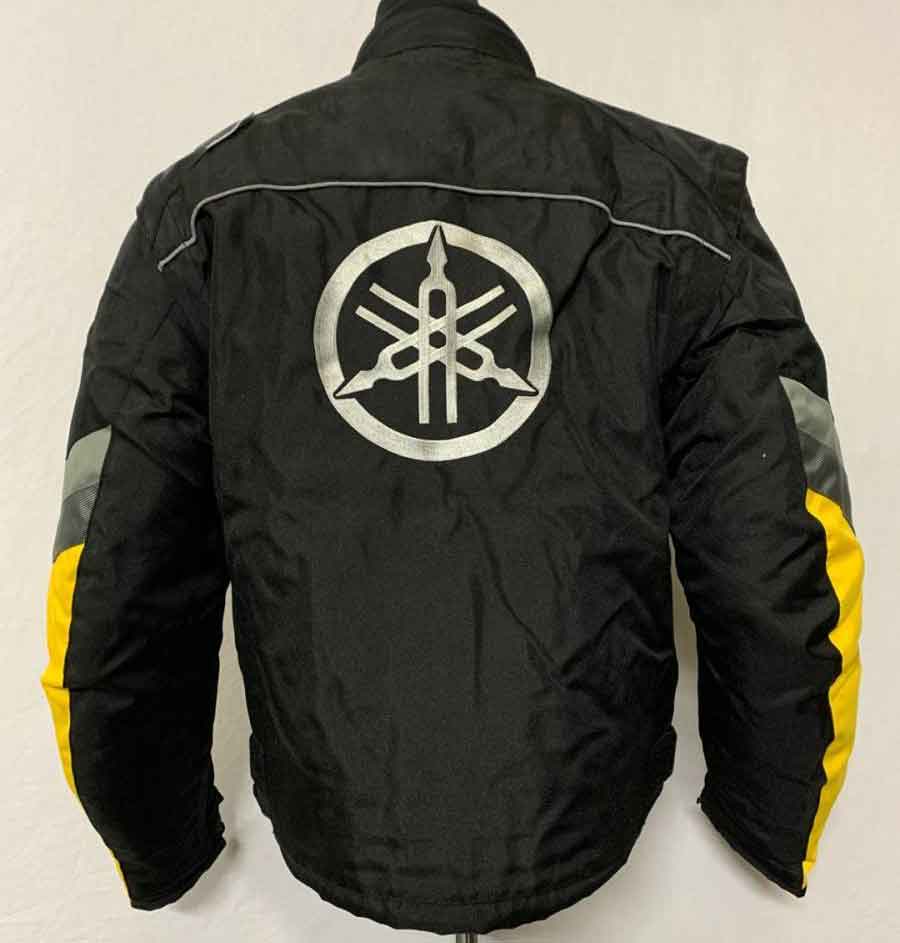 Mens Yamaha Motorcycle Racing Yellow Leather Jacket - American Jacket Store