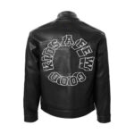 A Few Good Kids 3D Logo Black Leather Jacket